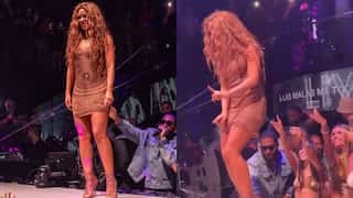 Shakira storms off stage after fan tries to ‘film up her dress’ at nightclub: Watch viral clip
