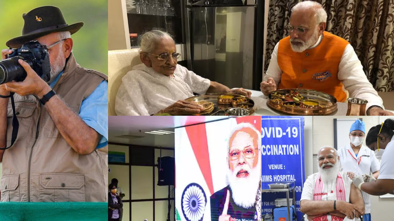 PM Narendra Modi turns 74: Have a glance at how the PM celebrated his birthday over the years