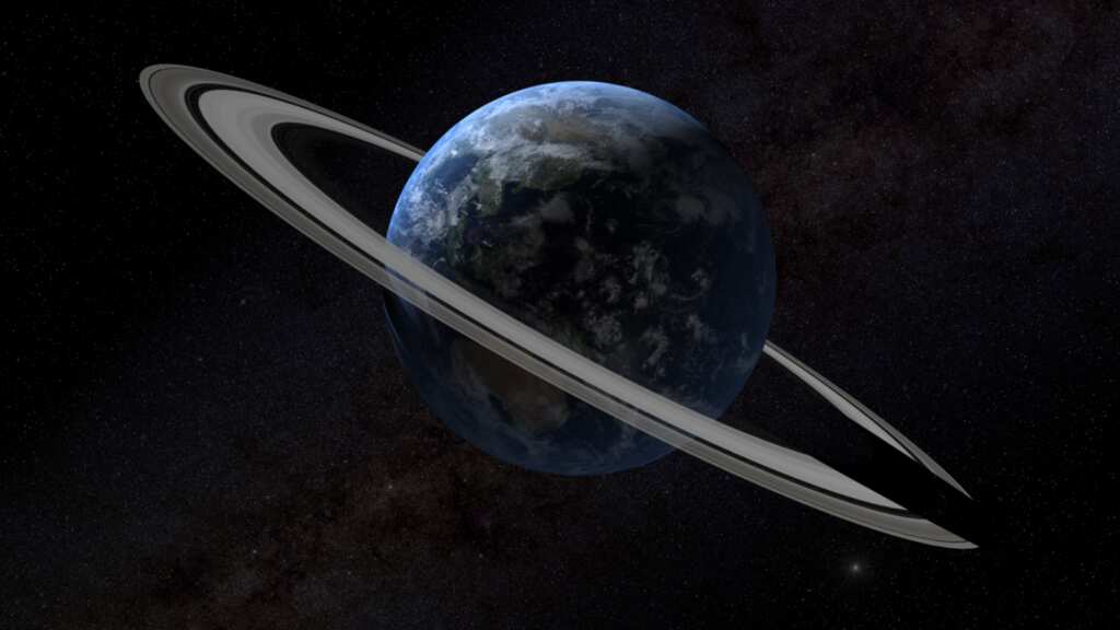 Earth likely had a ring around it 466 million years ago. It was created by...