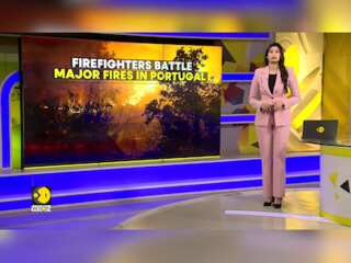 Drivers stranded as firefighters battle wildfires in Portugal