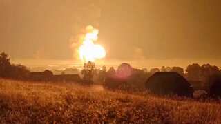 Earthquake monitors triggered after Ukraine's drone attack on arsenal in Russia's Tver region