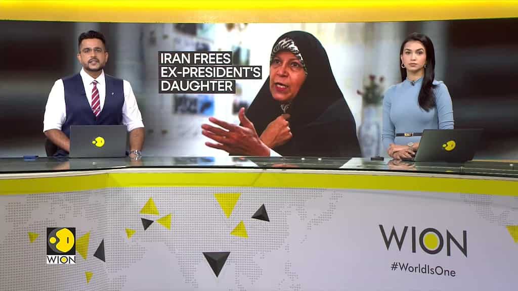 Faezeh, daughter of Former President of Iran Akbar Hashemi Rafsanjani released