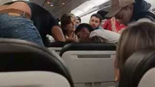 Passengers freak out, fear death as tropical storm rattles plane mid-air: Watch