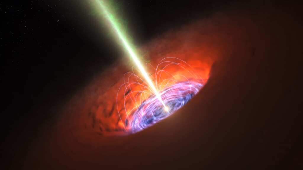 Largest twin jets erupt from a black hole, can stretch for 23 million light-years