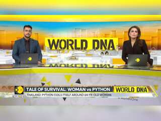 Woman spends a harrowing time in Python's grip