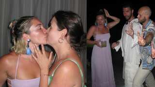 Florence Pugh kisses female friend, rocks black bikini during Turkey vacation