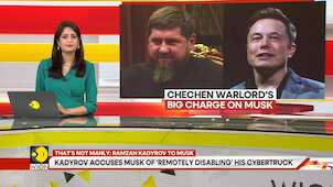 Chechen warlord Kadyrov accuses Elon Musk of ‘remotely disabling’ his Cybertruck