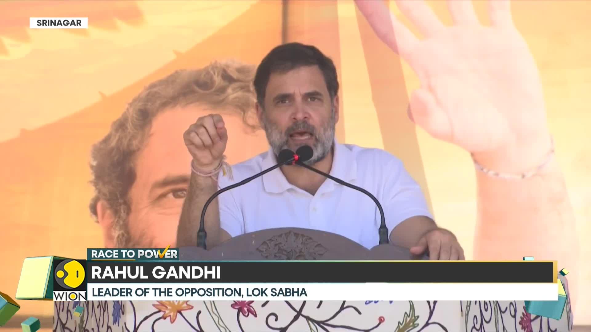 Rahul Gandhi Campaigns In Jammu & Kashmir, Criticizes BJP Policies