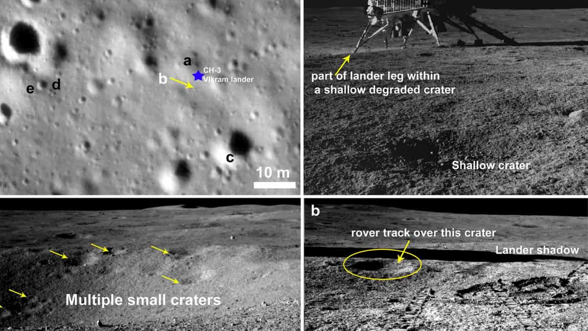 Chandrayaan-3's rover discovers new ancient crater on Moon's south pole Chandrayaan-3's rover discovers new ancient crater on Moon's south pole