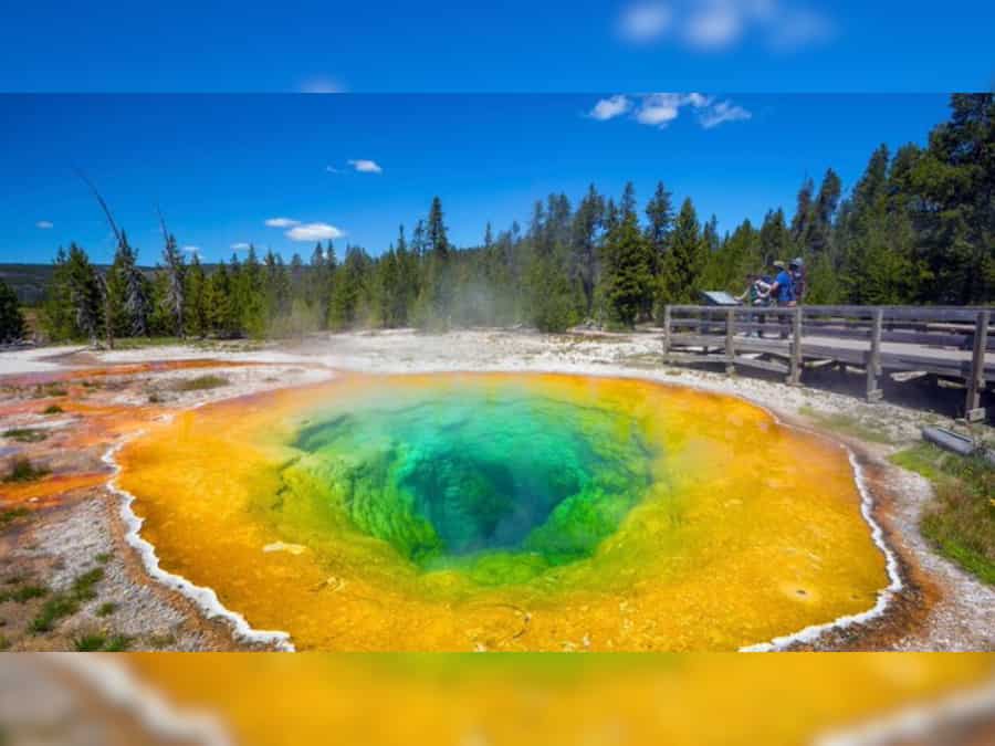 Yellowstone's thermal pool ‘Morning Glory’ has turned multi-hued from pristine blue. Here's why