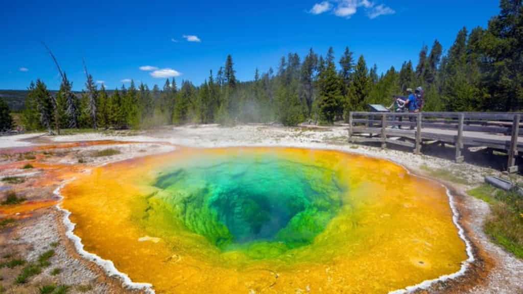 Yellowstone's thermal pool ‘Morning Glory’ has turned multi-hued from pristine blue. Here's why