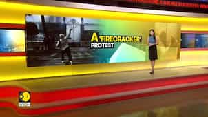 Mexico Protest: Demonstrators Hurl Firecrackers To Protest Mexico's Missing Students
