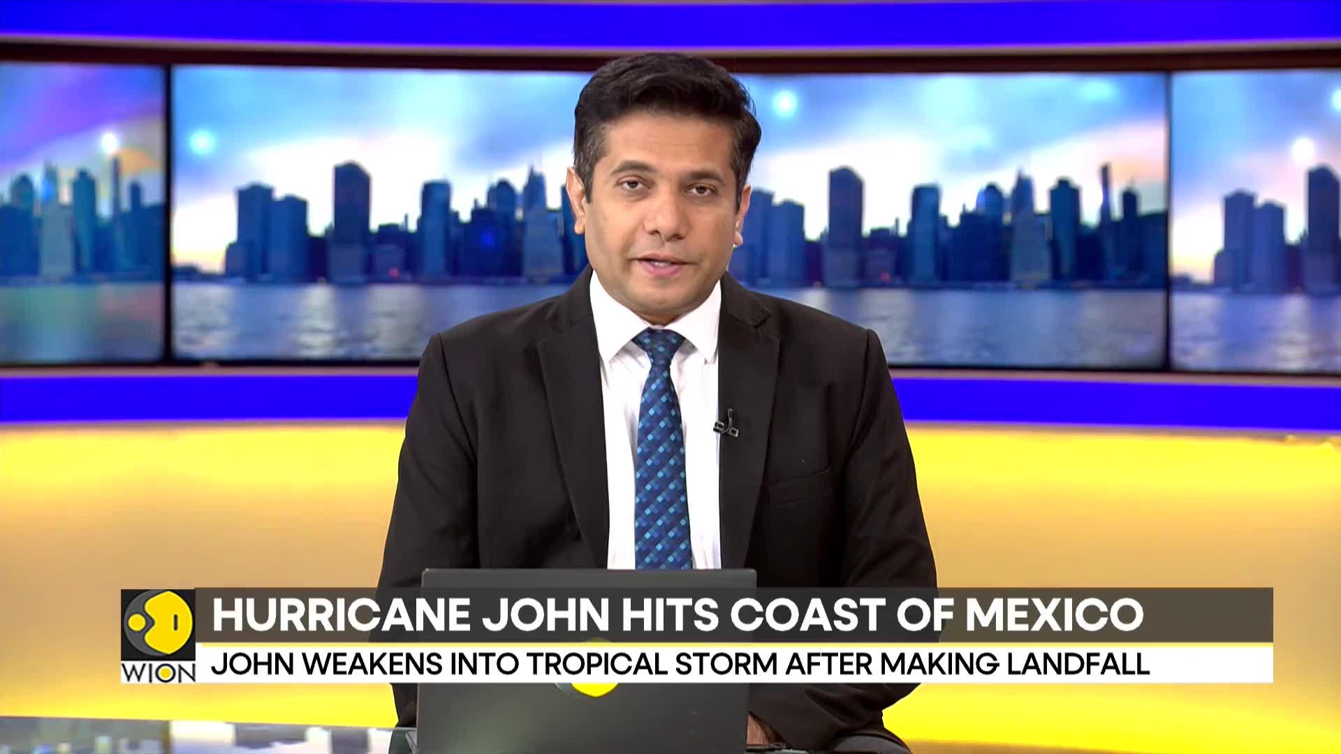 Hurricane John hits Mexico's Pacific Coast, Authorities Issue Red Alert In Guerrero & Oaxaca Areas