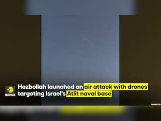 Hezbollah launches air attack with drones targeting Israel's Atlit naval base south of Haifa