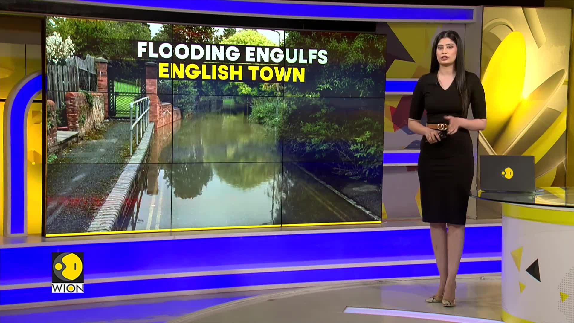 Flood Engulfs English Town After Heavy Rainfall