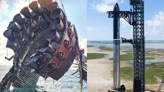 Starship booster looks like an ancient artefact fetched from sea. 'Like the ruins of...'