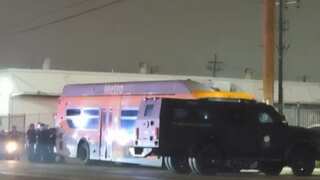 Los Angeles bus hijacking ends with wild police chase of suspect; one killed