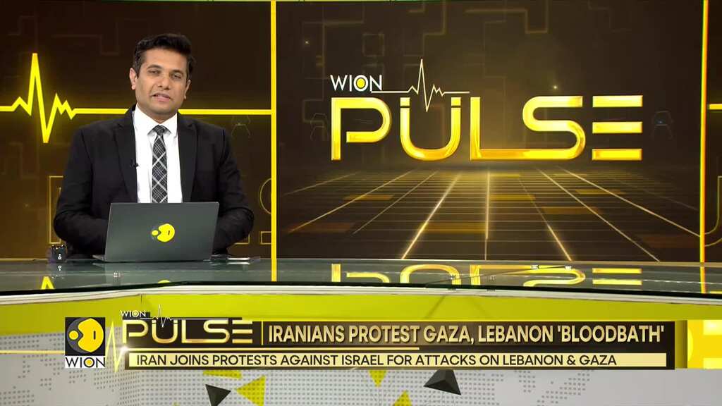 Iranian Protesters Hold Rally In Tehran In Support Of Gaza And Lebanon