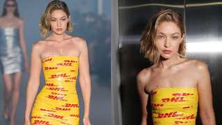 Gigi Hadid struts down Vetements runway wrapped in tape: Paris Fashion Week