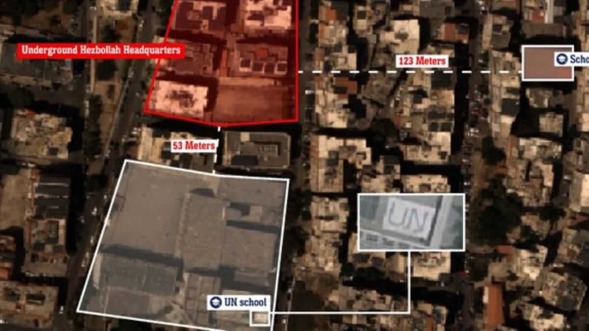 ‘Hezbollah hides among civilians’: Israel claims militant group’s HQ located 53 metre from UN school in Beirut