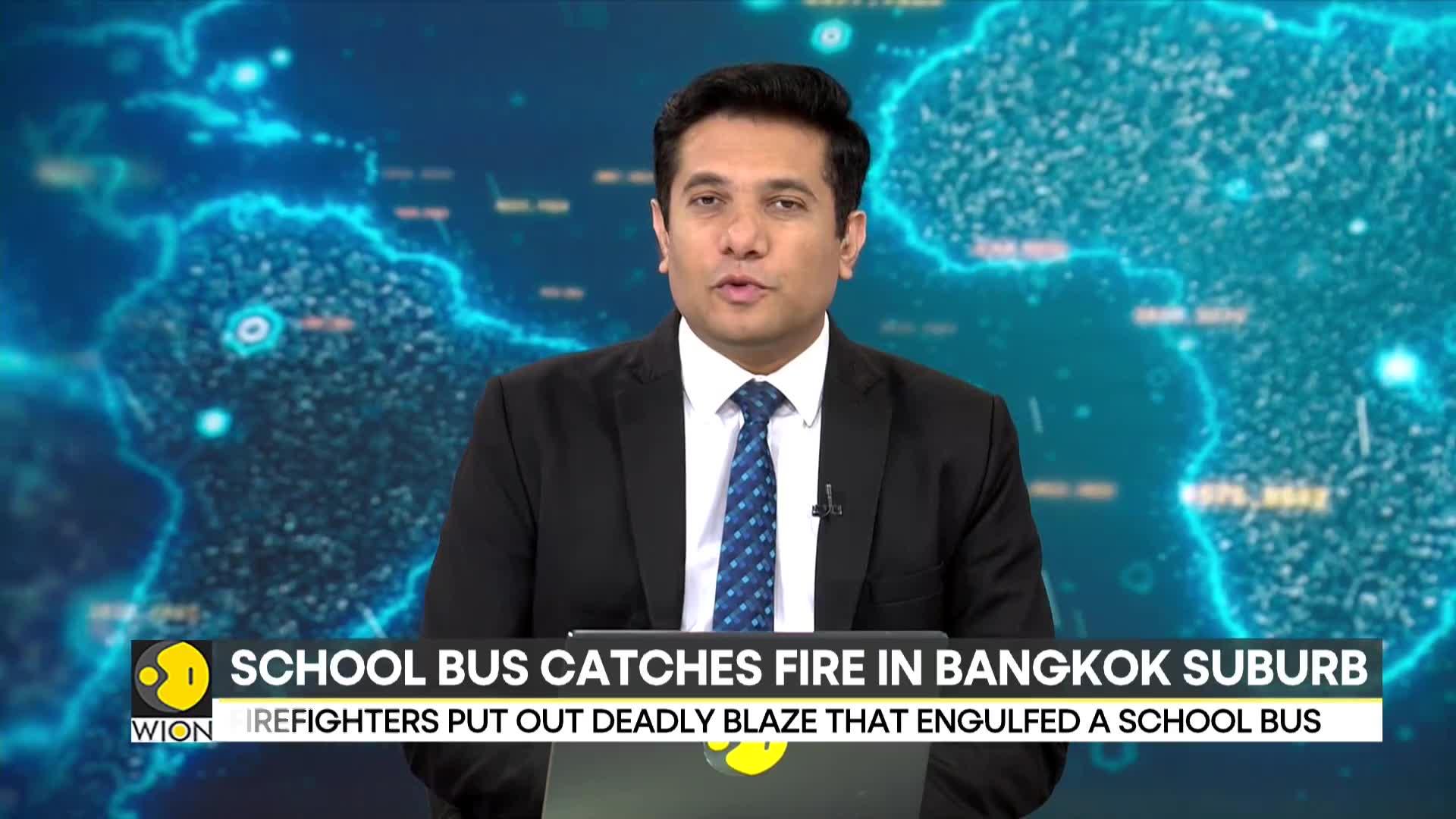 Thailand: School Bus With 44 Students Catches Fire in Bangkok suburb
