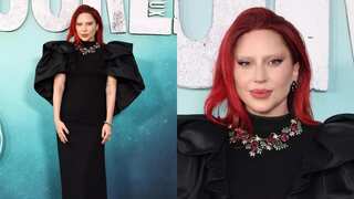 Lady Gaga debuts red hair at LA premiere of Joker: Folie à Deux