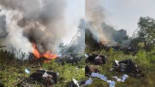 Pune helicopter crash: Three killed as helicopter catches fire in India's Maharashtra