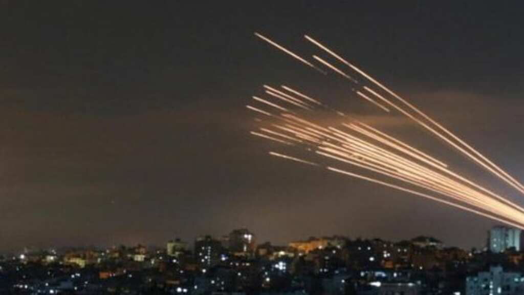 Cockpit footage captures Iranian missiles flying over Israel amid escalating tensions