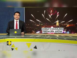 China Celebrates Its Its 75th Foundation Day With Fireworks