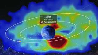 Watch: JUICE probe clicks photo of hot plasma in radiation belts around Earth