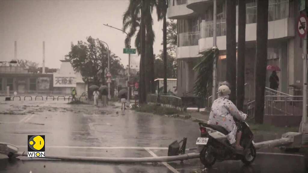 Typhoon Clears Up Damage After Typhoon Krathon