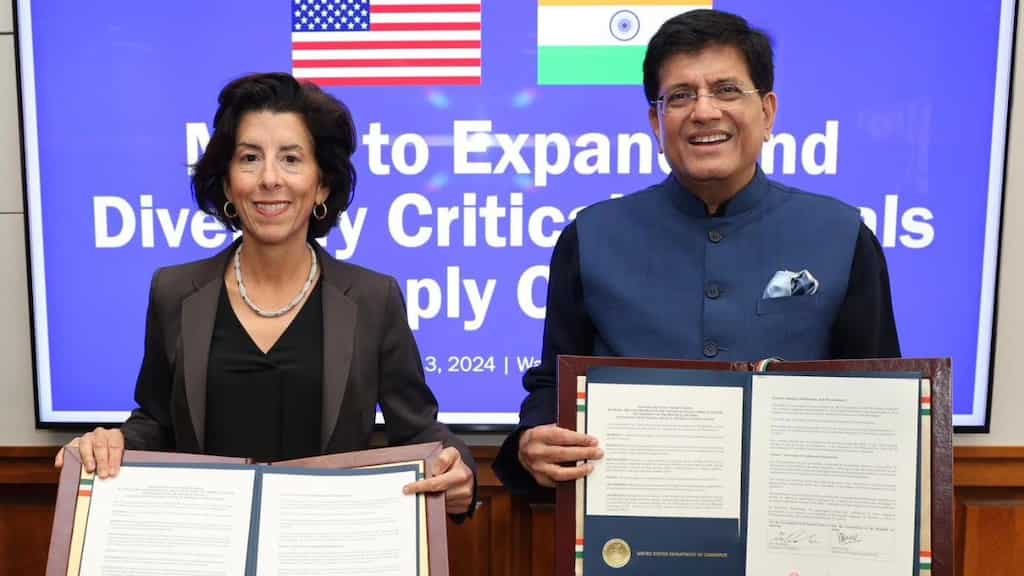 Indian, US ministers sign deal to cooperate on critical battery mineral supply chains
