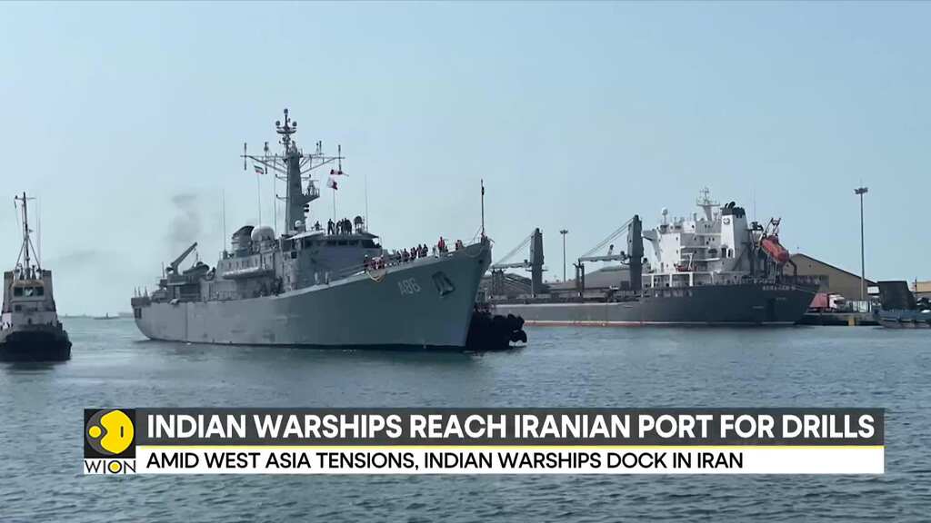 Indian Warships Reach Iranian Port for Drills Amid West Asia Tensions