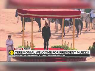 Ceremonial Welcome For Maldives President Mohamed Muizzu