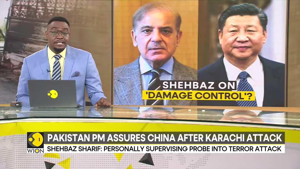 Pak PM Shehbaz Sharif Visits Chinese Embassy After Terror Attack In Karachi