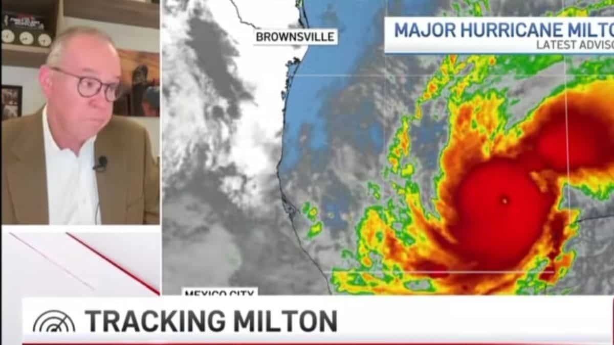 Watch: Meteorologist fights back tears while reporting Hurricane Milton update Watch: Meteorologist fights back tears while reporting Hurricane Milton update