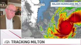 Watch: Meteorologist fights back tears while reporting Hurricane Milton update