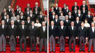 Japan's government admits editing 'untidy' cabinet photo after online scrutiny