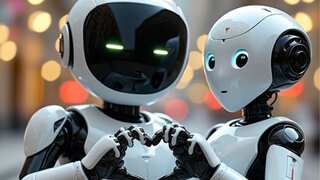 Humanoid love! Most advanced robots go on a date and display great chemistry: Watch