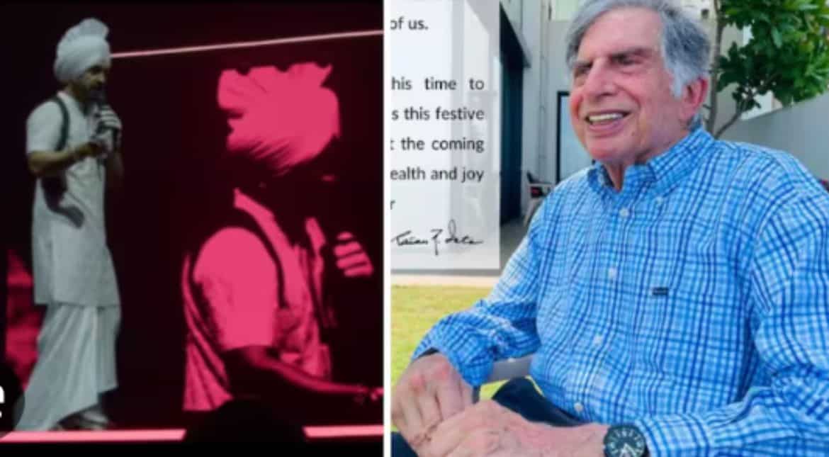 Diljit Dosanjh pays tribute to Ratan Tata mid-concert in Germany Diljit Dosanjh pays tribute to Ratan Tata mid-concert in Germany