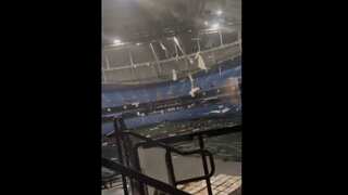 Watch: Hurricane Milton rips off roof of Tampa Bay Rays’ MLB stadium