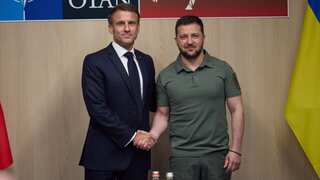 Ukrainian President Zelensky holds talks with French counterpart Macron in Paris