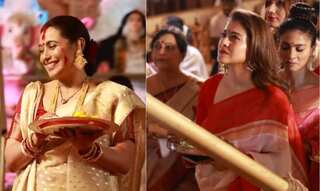 Bengali beauties! Rani Mukerji and Kajol don traditional avatar for sindoor khela