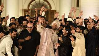 Ranbir Kapoor turns groom for Tarun Tahiliani's collection at LFW X FDCI 2024