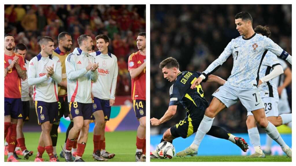 Spain enter Nations League quarterfinals, Ronaldo's Portugal held by Scotland
