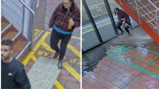 'Amorous couple' blamed for flooding that shut down two major Melbourne stations