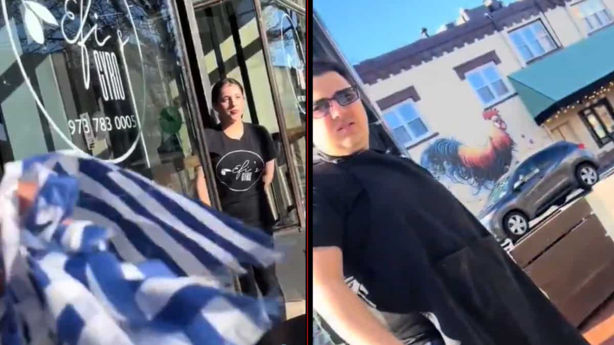 TikToker thought Greek flags at Jersey restaurant were Israeli. So she tore them down TikToker thought Greek flags at Jersey restaurant were Israeli. So she tore them down
