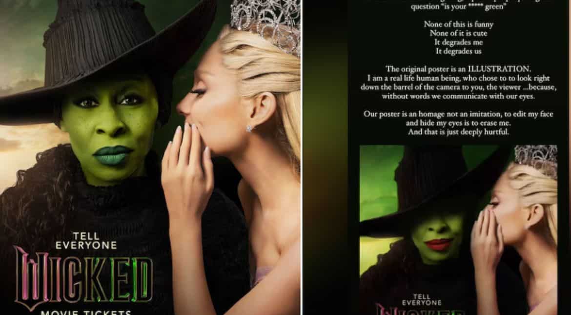 Cynthia Erivo upset with 'offensive' edited Wicked movie poster: 'It degrades me'