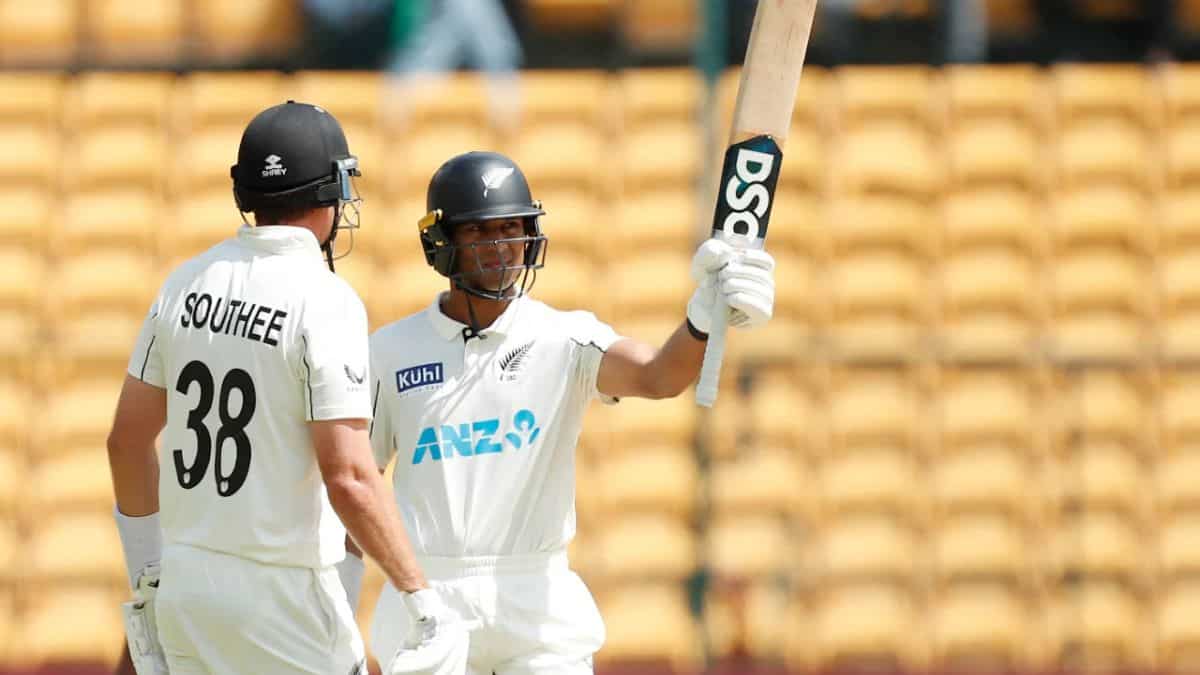 IND v NZ 2024: Rachin Ravindra smashes 134 in Bengaluru as New Zealand take 356-run-lead in first innings