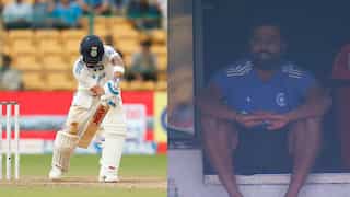 IND vs NZ: Rohit's reaction after Virat Kohli's dismissal goes viral as hosts struggle to save Bengaluru Test